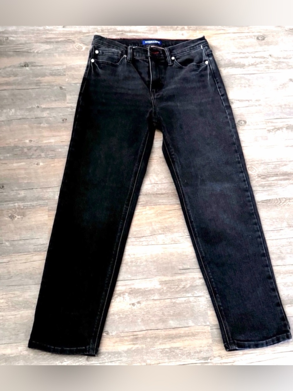 Scotch & Soda Straight Leg Black Jeans Size 6